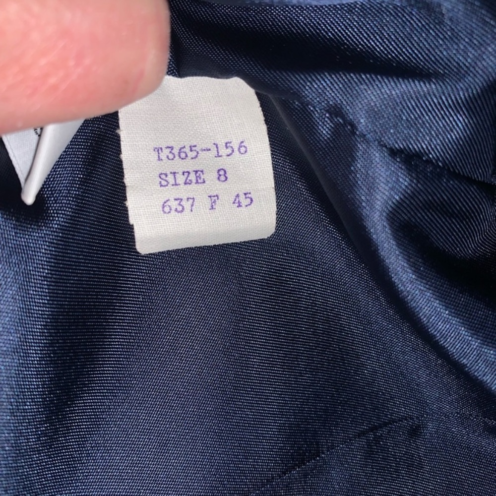 Pendleton Vintage Navy Wool Blazer Size 8 Classic Cut - Picture 4 of 5
